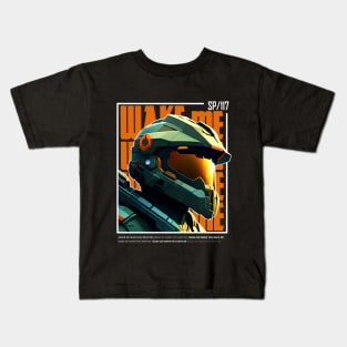 Halo game quotes - Master chief - Spartan 117 - BQ01-v9 Kids T-Shirt